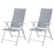 LIVARNO home Alu-Klappsessel Houston, 2er Set, weiß - B-Ware neuwertig