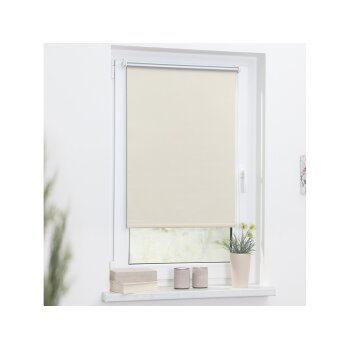 Lichtblick Thermo-Rollo Klemmfix, ohne Bohren, ab 45 x 150 cm (Creme, 75x150 cm) - B-Ware neuwertig