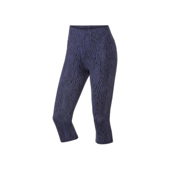 CRIVIT Damen Funktionscapri, Schlüsseltasche im Bund (dunkelblau, S(36/38)) - B-Ware neuwertig