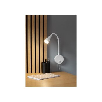 LIVARNO home LED-Wandleuchte »FREYA«, mit flexiblem Metallhals (weiß) - B-Ware neuwertig