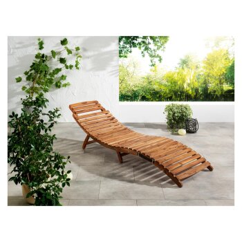 LIVARNO home Relax-Sonnenliege »SEVILLA«, aus ölgebeiztem Akazienholz - B-Ware sehr gut