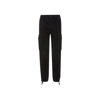 LIVERGY® Herren Cargohose mit Gummizugbund (schwarz, L (52/54)) - B-Ware neuwertig