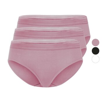 Damen Slips, 3 Stück, seamless, mit Spitze - B-Ware