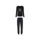 esmara® 2-teiliger Damen-Pyjama, L, schwarz - B-Ware neuwertig