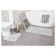 LIVARNO home Badezimmergarnitur-Set, 2-teilig (Teppich/ mit WC-Ausschnitt, grau) - B-Ware neuwertig