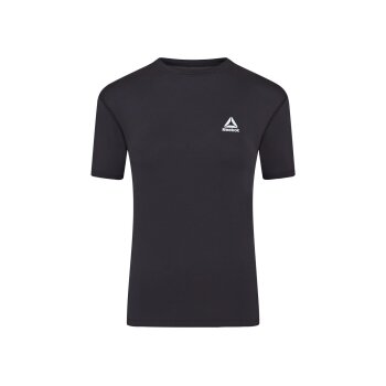 Reebok Herren T-Shirts, 2 Stück, feuchtigkeitsableitend (Schwarz, L) - B-Ware neuwertig