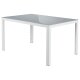 LIVARNO HOME Alu-Gartentisch »Houston« weiß, 140 x 92 x 74 cm - B-Ware sehr gut