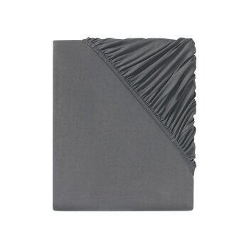 LIVARNO home Spannbettlaken Jersey 140-160 (dunkelgrau) -...