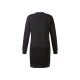 esmara® Damen Umstands-Sweatkleid, leger geschnitten (schwarz, XL (48/50)) - B-Ware neuwertig