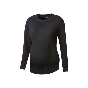 esmara® Damen Umstands-Sweatshirt mit Bündchen (schwarz, XL(48/50)) - B-Ware neuwertig
