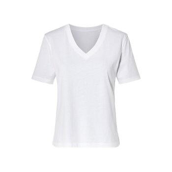 esmara® Damen T-Shirt, leger geschnitten (Weiß, L(44/46)) - B-Ware neuwertig