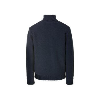 LIVERGY® Herren Grobstrickjacke, mit Zopfstrickmuster (navy, L(52/54)) - B-Ware neuwertig