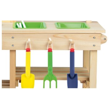 PLAYTIVE Outdoorküche, stabile Konstruktion aus Echtholz - B-Ware neuwertig