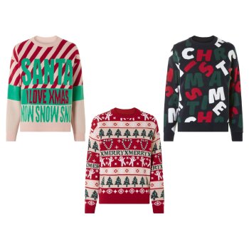 esmara® Damen Weihnachtspullover in...