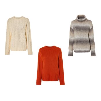 esmara® Damen Strickpullover, mit Wollanteil - B-Ware