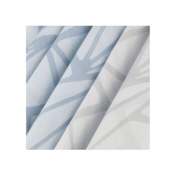 LIVARNO home 2er Set Renforcé-Kissenbezüge, 40 x 60 cm, blau/grau - B-Ware neuwertig