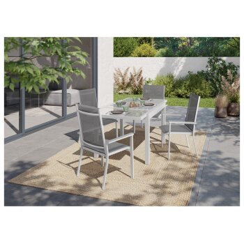 LIVARNO home Alu-Gartentisch »Houston«, 120-180 x 89 x 75 cm - B-Ware neuwertig