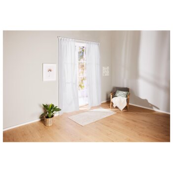 LIVARNO home Vorhangschal-Set, 2-teilig (Weiß) - B-Ware sehr gut
