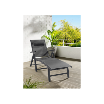 LIVARNO home Alu-Liegestuhl »Houston«, anthrazit - B-Ware gut