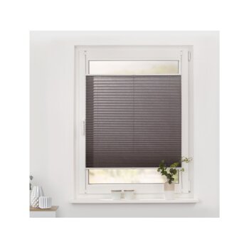 Lichtblick Plissee Klemmfix, ohne Bohren, verspannt, ab 45 x 130 cm (Taupe, 90x130 cm) - B-Ware sehr gut