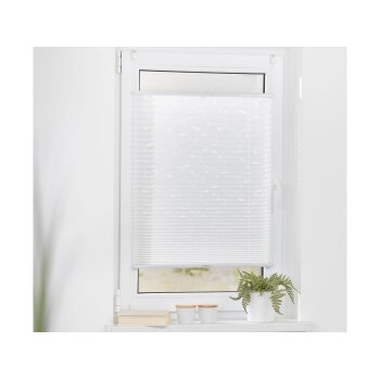 Lichtblick Plissee Klemmfix, ohne Bohren, verspannt, blickdicht, ab 45 x 130 cm (Effekt: Planze, 90 x 130 cm) - B-Ware sehr gut