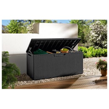 LIVARNO home Gartenbox 340 l, PreZero, mit Gasdruckfedern - B-Ware sehr gut