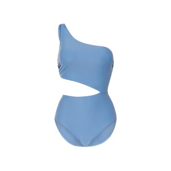 esmara® Damen Badeanzug mit herausnehmbaren Pads (blau, 40) - B-Ware neuwertig