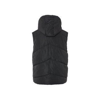 esmara® Damen Steppweste, Kapuze mit Kordelzug (schwarz, M (40/42)) - B-Ware neuwertig