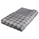 LIVARNO home Mikrofaser-Kuscheldecke (Karo grau) - B-Ware neuwertig