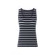 esmara® Damen Tops, 2 Stück, mit hohem Bio-Baumwollanteil (navy/weiß, M(40/42)) - B-Ware neuwertig