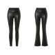 esmara® Damen Leggings / Schlaghose, in Lederoptik - B-Ware