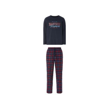 LIVERGY® 2-teiliger Herren-Pyjama, aus Baumwolle, M,...