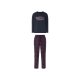 LIVERGY® 2-teiliger Herren-Pyjama, aus Baumwolle, M, marineblau/rot - B-Ware neuwertig
