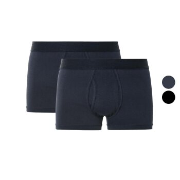 LIVERGY® Herren Boxer, 2 Stück mit Eingriff -...