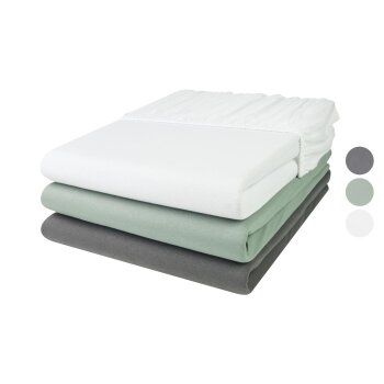 LIVARNO home Jersey-Spannbettlaken, 180 - 200 cm - B-Ware