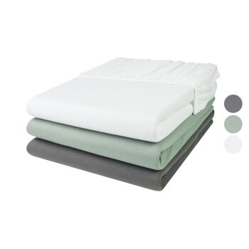 LIVARNO home Jersey-Spannbettlaken, 140-160 x 200 cm -...