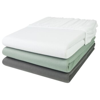 LIVARNO home Jersey-Spannbettlaken, 140-160 x 200 cm -...