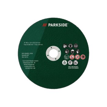 PARKSIDE® Metall-Trennscheiben / Edelstahl-Trennscheiben, Ø 180 mm, 6 Stück (Metall) - B-Ware neuwertig