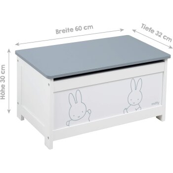 roba miffy Spielzeugtruhe, weiß - B-Ware neuwertig