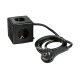 TRONIC® Steckdosenwürfel mit USB-Anschlüssen (Schwarz) - B-Ware neuwertig