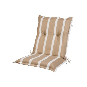 LIVARNO home Niedriglehner-Polsterauflage »Valencia / Miami«, mit komfortabler 8-cm-Polsterung (Streifen/beige) - B-Ware neuwertig