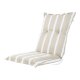 LIVARNO home Niedriglehner-Polsterauflage »Valencia / Miami«, mit komfortabler 8-cm-Polsterung (Streifen/beige) - B-Ware neuwertig