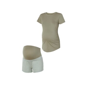 esmara® Damen Umstandspyjama, figurbetont (grün, XS(32/34)) - B-Ware neuwertig