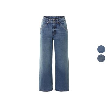 esmara® Damen Jeans, Wide Leg, hohe Leibhöhe -...