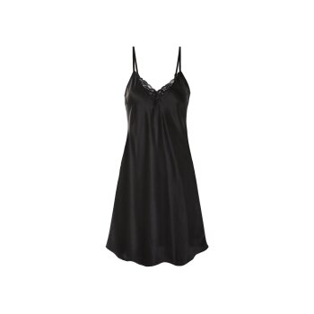esmara® Damen Nachthemd, aus weich fließender Satin-Qualität - B-Ware