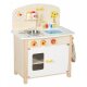 roba Spielküche, Küchenzeile mit 2 Kochstellen und Zubehör, weiß/natur - B-Ware sehr gut