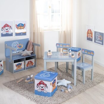 roba Paw Patrol Kinderstuhl, Holz grau/blau - B-Ware sehr gut