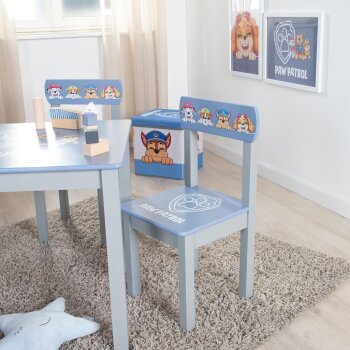 roba Paw Patrol Kinderstuhl, Holz grau/blau - B-Ware sehr gut