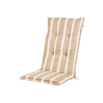 LIVARNO home Hochlehner-Polsterauflage »Valencia / Miami«, mit komfortabler 8-cm-Polsterung (Streifen/beige) - B-Ware neuwertig