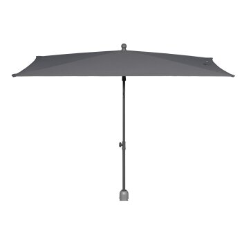 LIVARNO home Sonnenschirm, 210 x 140 cm, rechteckig (Anthrazit) - B-Ware neuwertig